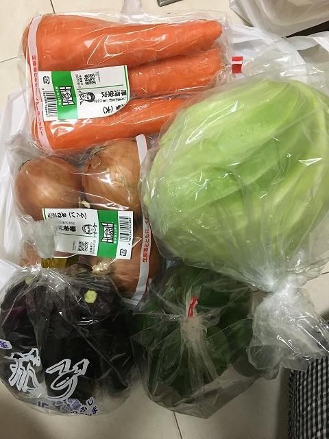 ネットスーパーの野菜セット