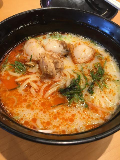 スシロー　ほたての黒ごま担々麺2