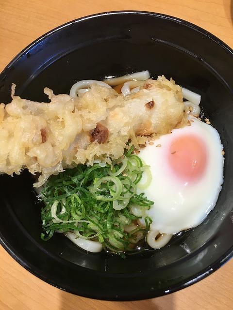 スシロー【ちく天釜玉うどん】2