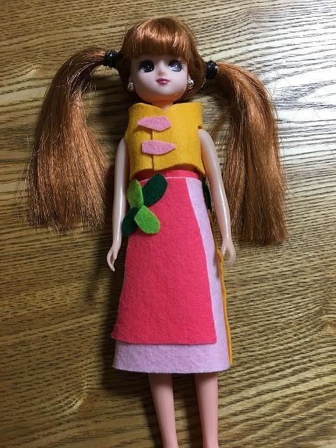 りかちゃん人形の洋服作り1