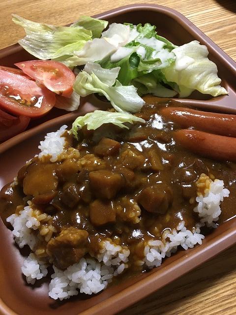 業務スーパーのレトルトカレー盛り付け後