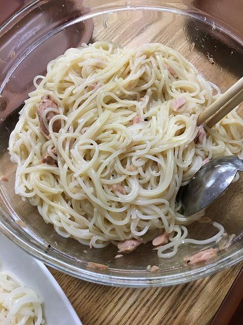 家事ヤロウ～ツナ缶そうめん