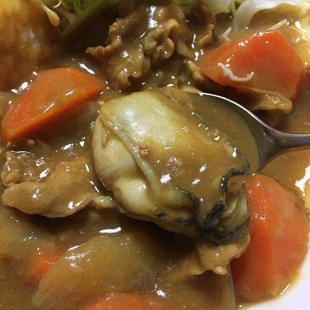 カレーに牡蠣