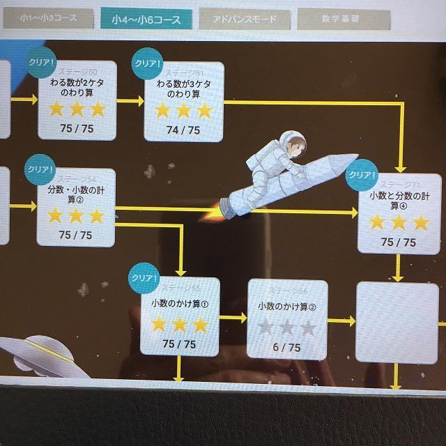 RISU算数【高学年】メニュー画面