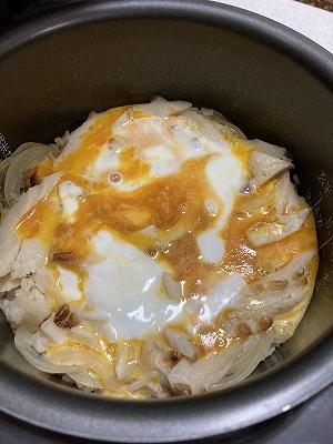 炊飯器で作る玉子丼